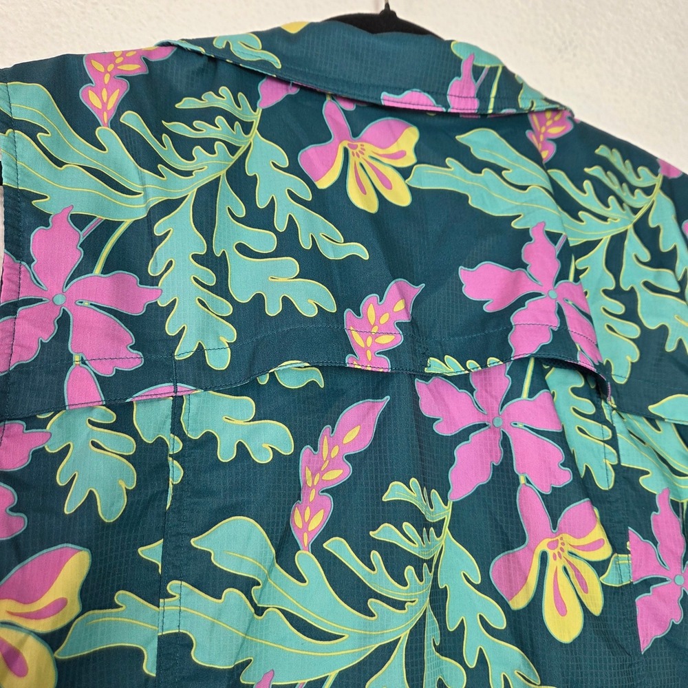 Reel Legends Sleeveless Fishing Shirt Tropical Floral‎ Vented Mesh Back 2X - Picture 6 of 9